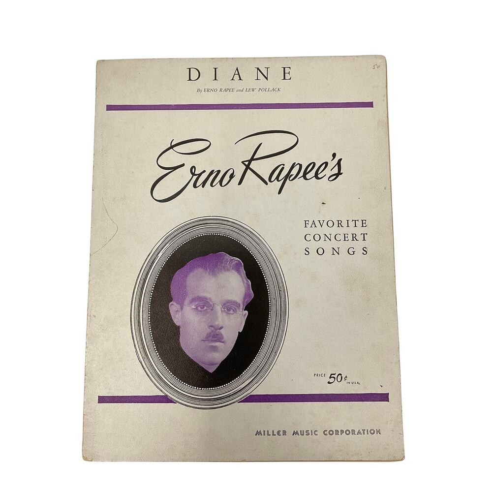 Diane Sheet Music 1927‎ Seventh Heaven Erno Rapee Lew Pollack